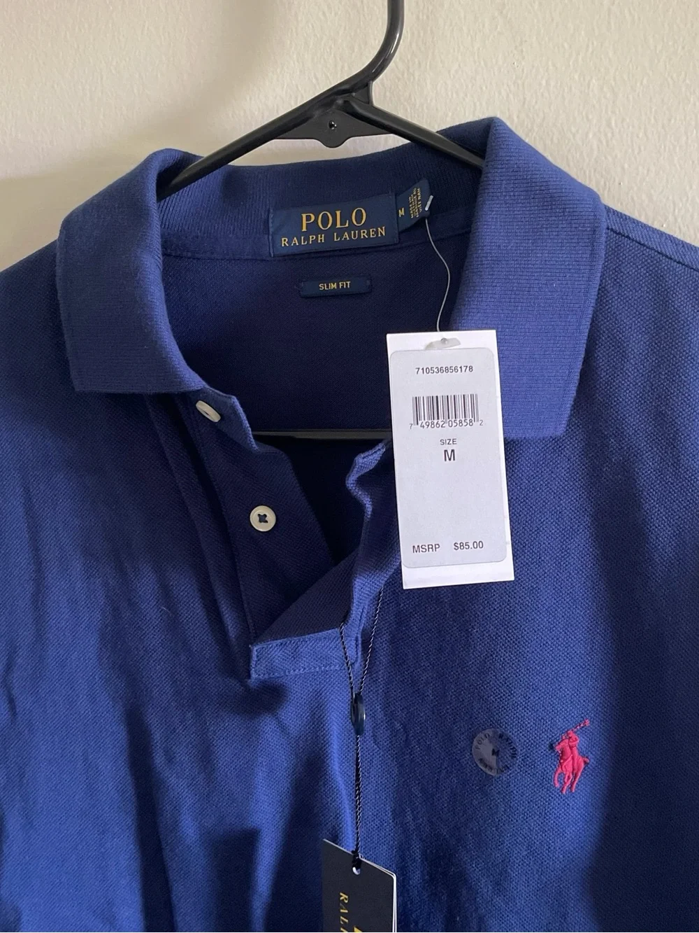 Ralph Lauren Polo Shirt in Navy with Red Pony